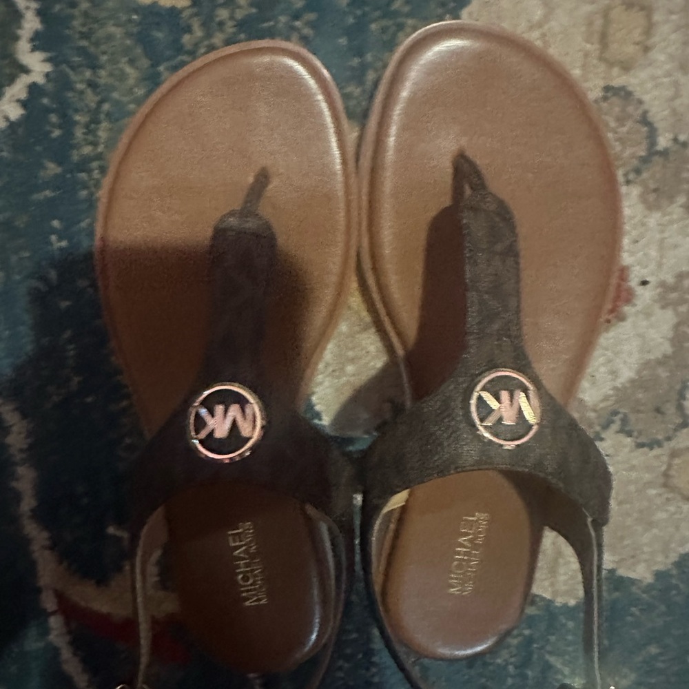 Michael Kors Dark Brown Sandals for Women - Picture 3 of 5